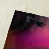 Serviette de plage Rainbow Chinese Crested Dog Bea (En situation)