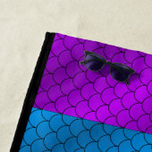 Serviette de plage Rainbow Dragon Scales (En situation)