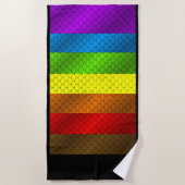 Serviette de plage Rainbow Dragon Scales (Devant)