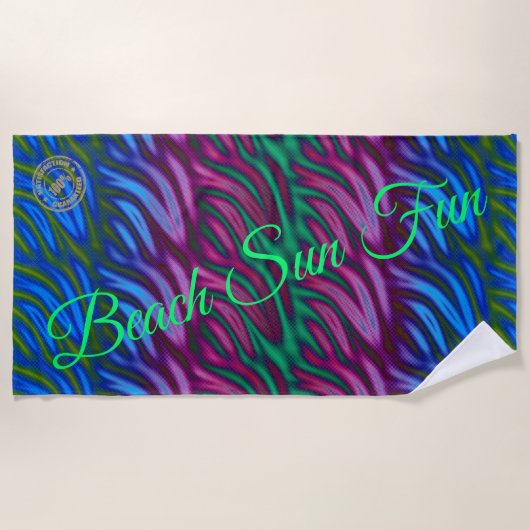 Serviette De Plage Rainbow Fire (Devant)