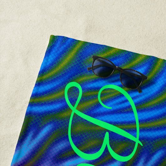 Serviette De Plage Rainbow Fire (En situation)