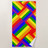 Serviette de plage Rainbow Fun (Devant)