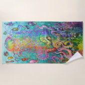 Serviette de plage Rainbow Jellyfish (Devant)