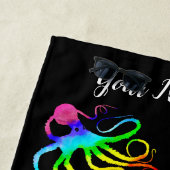 Serviette De Plage Rainbow Octopus - Beach Towne (En situation)