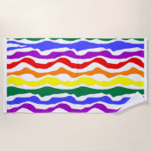 Serviette de plage Rainbow Pride (Devant)