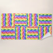 Serviette de plage Rainbow Pride (Devant)