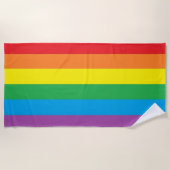Serviette de plage "Rainbow Pride" (Devant)
