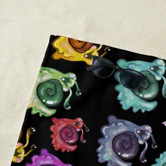 Serviette De Plage Rainbow Snacks (En situation)