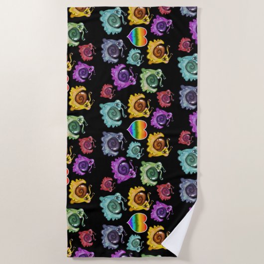 Serviette De Plage Rainbow Snacks (Devant)