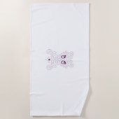 Serviette De Plage Raisin violet, Raisin, Fleur de miel (Devant)