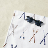 Serviette De Plage Rames de bateau à profusion Blanches (En situation)