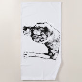 Serviette De Plage Rampe de repérage de bord (Devant)