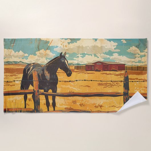 Serviette de plage Rancho Tranquilo (Devant)