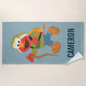 Serviette De Plage Randonnée dans les bois d'Elmo | Ajouter Votre Nom (Devant)