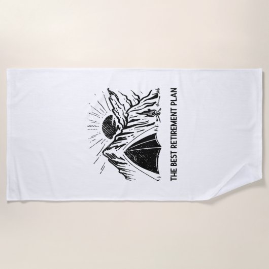 Serviette De Plage Randonnée et Camping (Devant)