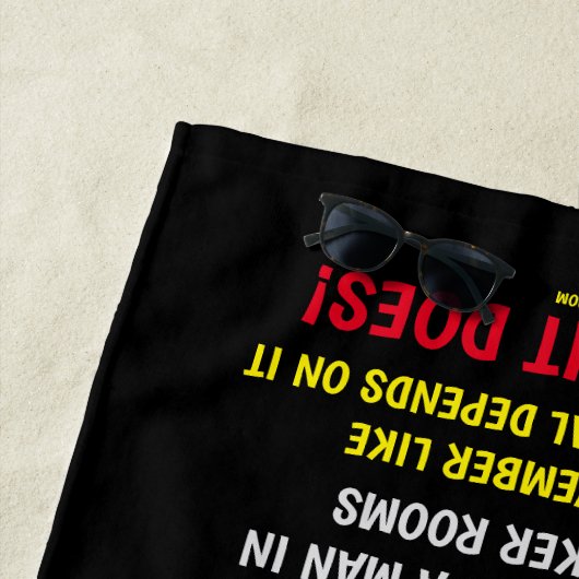 SERVIETTE DE PLAGE RAPPELEZ-VOUS DE VOTER (En situation)