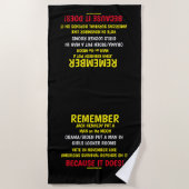 SERVIETTE DE PLAGE RAPPELEZ-VOUS DE VOTER (Devant)