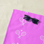 Serviette De Plage Raquettes et boules de tennis (En situation)