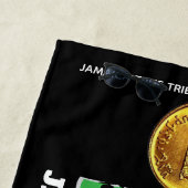 Serviette de plage RASTA. JMT (En situation)