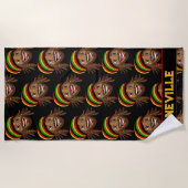 Serviette De Plage Rasta Man Patterned (Devant)
