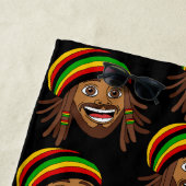 Serviette De Plage Rasta Man Patterned (En situation)