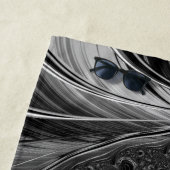 Serviette De Plage Ratio d'or du Nautilus métallique fractal cool (En situation)