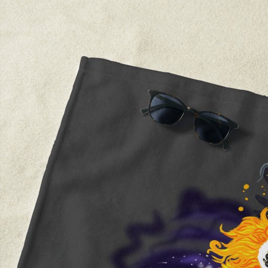 Serviette De Plage Raven Sky Folklore (En situation)