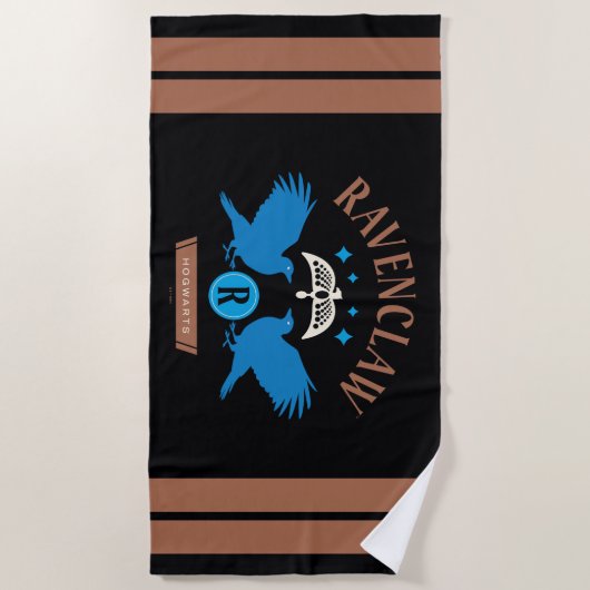 Serviette De Plage RAVENCLAW™ Maison double aigle Diadem Graphique (Devant)