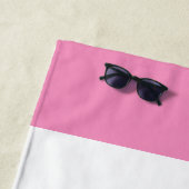 Serviette De Plage Rayé personnalisé (En situation)
