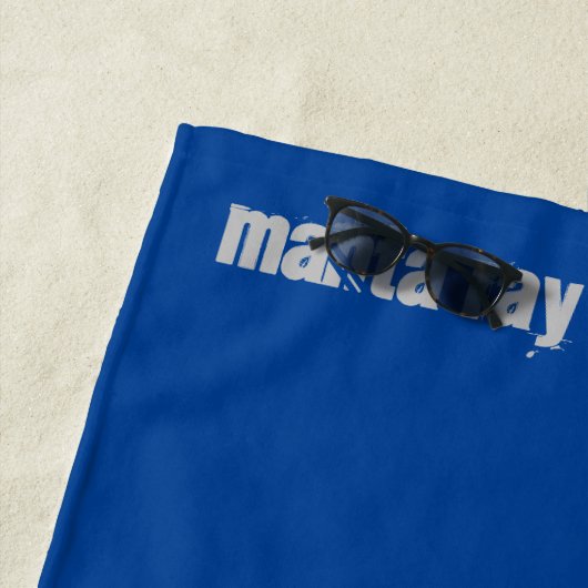 Serviette De Plage Rayon de Manta (En situation)