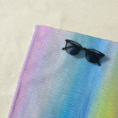 Serviette De Plage Rayon Doré Abstrait (En situation)