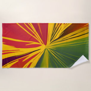Serviette De Plage Rayons de reggae