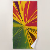 Serviette De Plage Rayons de reggae (Devant)