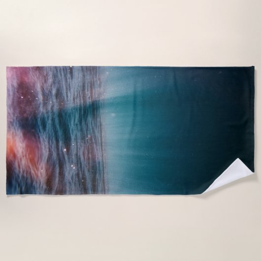Serviette De Plage rayons du soleil sous l'eau (Devant)