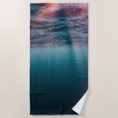 Serviette De Plage rayons du soleil sous l'eau (Devant)