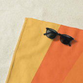 Serviette De Plage Rayons solaires rétro (En situation)