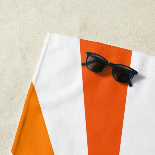Serviette De Plage Rayons Soleil Rétro Coucher Soleil Orange Jaune Ro (En situation)