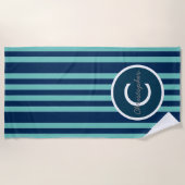 Serviette De Plage Rayure bleue (Devant)