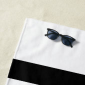 Serviette De Plage Rayures (En situation)