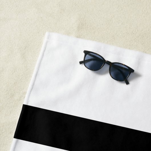 Serviette De Plage Rayures (En situation)