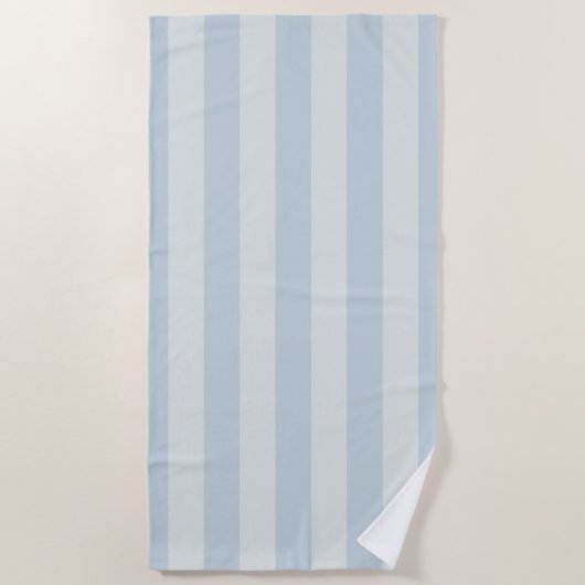 Serviette De Plage Rayures bleu clair (Devant)