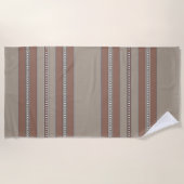 Serviette De Plage Rayures de mosaïque du désert (Devant)