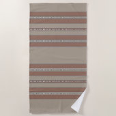 Serviette De Plage Rayures de mosaïque du désert (Devant)