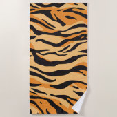 Serviette De Plage Rayures de tigre (Devant)