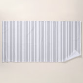 Serviette De Plage Rayures grises modernes (Devant)