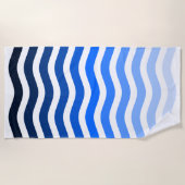 Serviette De Plage Rayures ondulées (Devant)
