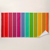 Serviette De Plage Rayures Pop Art (Devant)