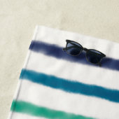 Serviette De Plage Rayures Seabreeze (En situation)