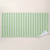 Serviette De Plage Rayures Vertes (Devant)