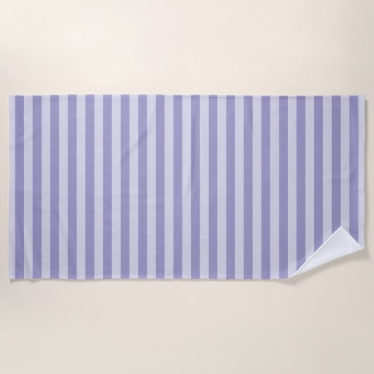 Serviette De Plage Rayures Violettes (Devant)